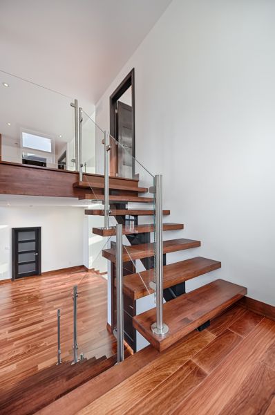 Mahogany Stairs Installation