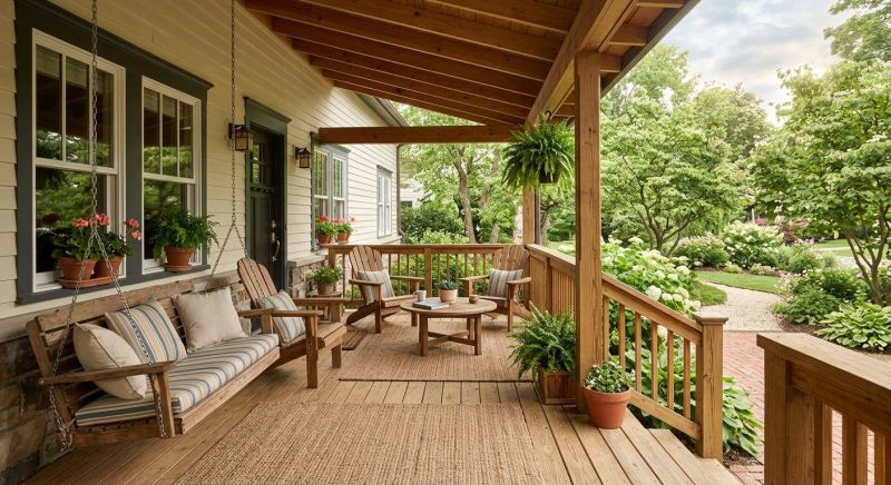 Wood Porch Construction in Stamford, CT